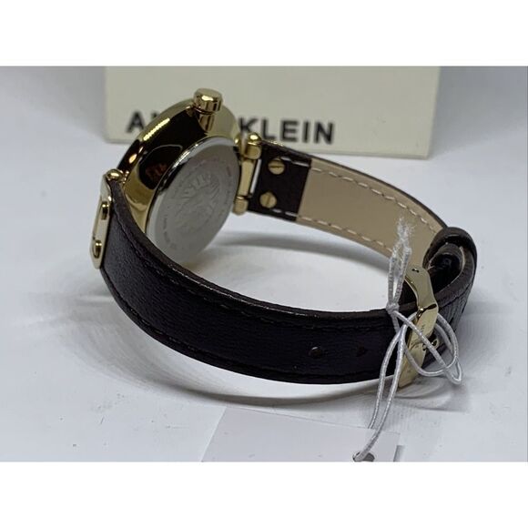 Anne Klein 10/9168 Women's Black Leather Band Analog Dial Quartz Watch WAT169 - Picture 12 of 12